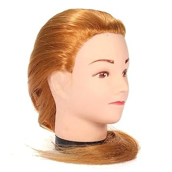 金髪　アレンジ用ウィッグ　マネキン Amazon.co.jp: マネキンヘッド 長い髪の練習クランプ美容師の